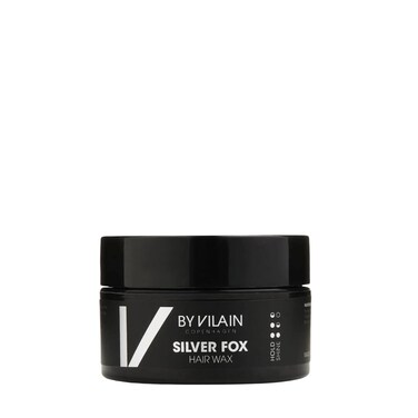 By Vilain Silver Fox Mud Wax - Super Strong Hold Medium Shine Clean Cut Look Long Lasting Hair Pomade Easy to Style for Fullness &amp; Texture Smoothing &amp; Slick Hair Molding Wax Paste Gel for Men 15ml