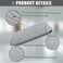 Heat Resistant Silicone Mat Pouch for Hair Styling Tools, Curling and Flat Irons Non-Slip Travel Cover, Small Portable Straightener Pad for Curler Wands Storage, Hot Waver (Grey)