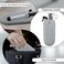 Heat Resistant Silicone Mat Pouch for Hair Styling Tools, Curling and Flat Irons Non-Slip Travel Cover, Small Portable Straightener Pad for Curler Wands Storage, Hot Waver (Grey)