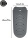 Heat Resistant Silicone Mat Pouch for Hair Styling Tools, Curling and Flat Irons Non-Slip Travel Cover, Small Portable Straightener Pad for Curler Wands Storage, Hot Waver (Dark Gray)