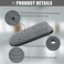 Heat Resistant Silicone Mat Pouch for Hair Styling Tools, Curling and Flat Irons Non-Slip Travel Cover, Small Portable Straightener Pad for Curler Wands Storage, Hot Waver (Dark Gray)