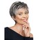 Pixie Cut Short Gray Wigs for White Women Straight Karen Wig Golden Brown Heat Resistant Synthetic Short Hair Wig