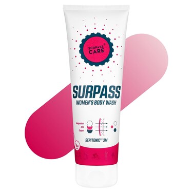 SURPASS Post Workout Energizing Body Wash for Women   Anti-Aging Shower Gel   Magnesium Boosted   Moisturizes &amp; Improves Skin Texture   Accelerates Athletic Skin Recovery (8.45oz)