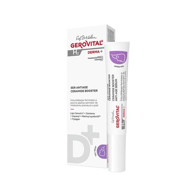 GEROVITAL DERMA+ Ceramide Booster Anti Aging Facial Serum, Anti Wrinkle Face Moisturizer, 15 ml