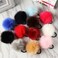 2pcs Pom Pom Elastic Flurry Ball Ponytail Holder Faux Rabbit Fur Hair Accessories