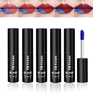 5 Colours Peel Off Lip Gloss,Long Lasting Lip Tint,Peel Off Lip Stain Lip Tattoo Stain,Tattoo Magic Color Peel Off Lip Tint,Matte Lipstick Waterproof Lip stain for Womens Girls