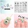 KADS Nail Art Stamp Template Flower Image Plate Stamping Plate for Nail Art DIY Tool for Manicure(FL044)