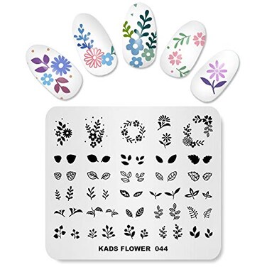 KADS Nail Art Stamp Template Flower Image Plate Stamping Plate for Nail Art DIY Tool for Manicure(FL044)