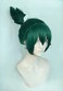 Kiriko Wig Green Synthetic Hair 30cm Lifelike Party Natural Cosplay Wigs with Bangs (GRN)