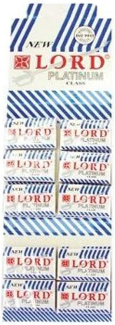 50 Lord Double Edge Safety Razor Blades Platinum Class