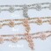 Unsutuo Hair Jewelry Head Chain Wedding Bohemian Floral Headband Elastic for Women and Girls&hellip; (Gold)