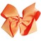 Hair Clips Boutique Hair Bows Alligator Clip for Women Girl Hairpin 6 Inch Large Cheer Bow Clip Handmade Bowknot Barrettes Hair Accessories TSFJ02 (Orange)