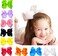 Hair Clips Boutique Hair Bows Alligator Clip for Women Girl Hairpin 6 Inch Large Cheer Bow Clip Handmade Bowknot Barrettes Hair Accessories TSFJ02 (Orange)