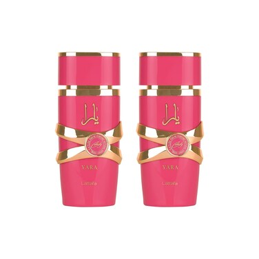 Lattafa Yara Candy for Women Eau de Parfum Spray, 3.4 Ounce (PACK OF 2)