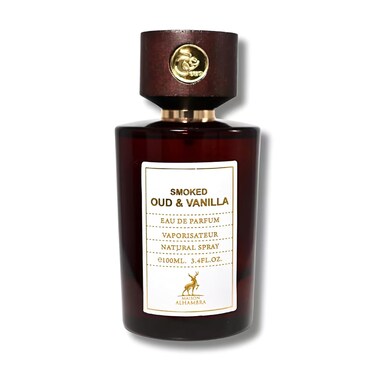 Maison Alhambra Smoked Oud &amp; Vanilla for Unisex Eau de Parfum Spray, 3.4 Ounce / 100 ml
