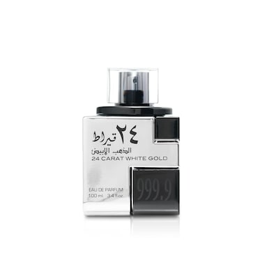 Lattafa 24 Carat White Gold for Men - 3.4 oz EDP Spray
