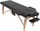 civama Massage Table Massage Bed Portable, 29 LBs Light Weight 2 Section Foldable Tattoo Bed Facial Care Spa Lash Bed Height Adjustable Sturdy Wooden Frame with Accessories Carrying Bag, Black
