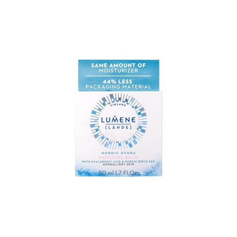 Lumene Nordic Hydra [Lahde] Moisture Balm - Lightweight Face Cream + Dry Skin Hydrating Balm - Organic Nordic Birch Sap, Arctic Spring Water &amp; Plumping Hyaluronic Acid (1.7 oz)
