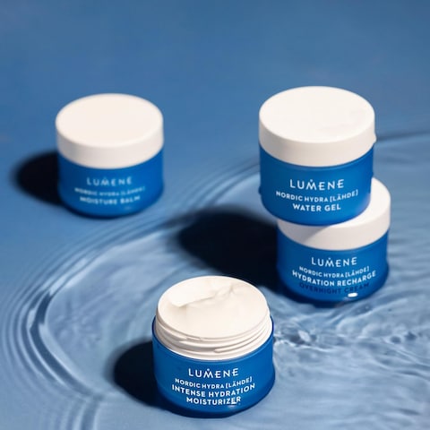 Lumene Nordic Hydra [Lahde] Moisture Balm - Lightweight Face Cream + Dry Skin Hydrating Balm - Organic Nordic Birch Sap, Arctic Spring Water &amp; Plumping Hyaluronic Acid (1.7 oz)