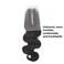 2x6 Hd Lace Closure Deep Part Body Wave Human Hair 100% Virgin Remy Hair Unprocessed 2x6 Closure with Baby Hair Natural Black Color(14 inch)
