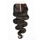 Lace Clousre Human Hair Body Wave 8A Brazilian Virgin Remy Hair 3.5x4 Middle Part Closure With Baby Hair 130% Density Natural Color 14inch