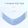 Wig Tape Strips 36 Pieces Double Sided Bonding Clear Adhesive Tape for Lace Wig Toupee Hairpiece(A Contour)
