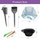 AHIER 23 Packs Hair Dye Coloring Kit, Include hair Dye Brush and Bowl Set, Hair Highlight Cap Kit, Ear Cover, Gloves, Shawl, Shower Cap for DIY Salon Hair Coloring Dye Tools