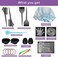 AHIER 23 Packs Hair Dye Coloring Kit, Include hair Dye Brush and Bowl Set, Hair Highlight Cap Kit, Ear Cover, Gloves, Shawl, Shower Cap for DIY Salon Hair Coloring Dye Tools