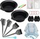 AHIER 23 Packs Hair Dye Coloring Kit, Include hair Dye Brush and Bowl Set, Hair Highlight Cap Kit, Ear Cover, Gloves, Shawl, Shower Cap for DIY Salon Hair Coloring Dye Tools