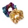 Shiny Scrunchies Metallic Hair Bands Elastic Hair Ties Set Glitter Ponytail Holder Soft Scrunchy for Women(Hair Scrunchies Set)