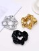 Shiny Scrunchies Metallic Tone Hair Bands Elastic Hair Ties Set Glitter Ponytail Holder Soft Scrunchy for Women(6 Pack Hair Scrunchies)
