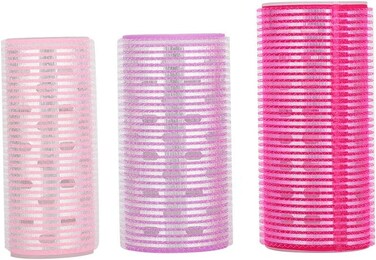 Hair Roller Sets, 3Pcs Self-Adhesive Hair Rollers, Portable Grip Holding Styling Curlers, Hairdressing Tool, Salon Hair Dressing Curlers for DIY Hair