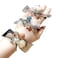 LOVEF 3Pcs Korean Hair Accessories Double Layer Hair Ring with Pearls Flower Bowknot Hair Rope Hairbands