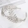 Leaf Headband Roman Goddess Crown Hair Band Boho Bridal Christmas Hair Hoop Women Girls Wedding Hairband Party Decoration Headdress Cosplay Costume Headwear Handmade Headpiece Hair Accessories Silver