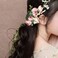 Flower Crown Headband Rose Wreath Garland Hair Bands Floral Wedding Bridal Hair Hoop Women Ladies Leaf Vine Party Decoration Headdress Headwear Christmas Handmade Headpiece Hair Accessories White