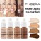 2 Pack PHOERA Foundation,Full Coverage Concealer Flawless Soft Matte 24HR Oil Control Liquid Foundation Makeup .(104 Buff Beige）
