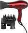 1875W Professional Salon Hair Dryer for Fast Drying,Negative Ionic Blow Dryer 2 Speeds and 3 Temperature Settings with Concentrator Attachment, Cool Shot Button,Black
