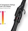 Professional Curling Iron Tapered Curling Wand 1-1/2" Ceramic Hair Curler, Fast Heat-up Multiple Temp Settings Curling Wand with LED Display Auto Shut Off and 2 Hair Clips