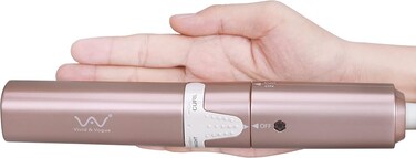 VAV Mini Travel 2 in 1 Hair Straightener and Curler 1 Inch Curling Iron Flat Iron Dual Voltage Hair Styling Tools Ceramic Coating Panel