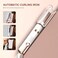 MHU Automatic Curling Iron, Auto Hair Curler with Large Rotating Barrel &amp; 5 Temps &amp; Timer, Anti-Scald &amp; Anti-Tangle with Auto Shut-Off, Automatic Hair Curlers for Hair Styling, White