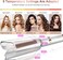 MHU Automatic Curling Iron, Auto Hair Curler with Large Rotating Barrel &amp; 5 Temps &amp; Timer, Anti-Scald &amp; Anti-Tangle with Auto Shut-Off, Automatic Hair Curlers for Hair Styling, White