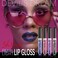 12 Colors Glitter Lip Gloss Set, 12Pcs Diamond Shimmer Metallic Liquid Lipstick Set, Long Lasting Waterproof Non-stick Cup Lip Gloss Glow Cosmetic Kit