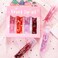 4 Pcs Fruit-Flavored Lip Gloss Set,Transparent Colorless Moisturizing Plumper Lip Lotion Rolling Ball Lip Oil Liquid Lipstick