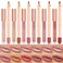 Lip Liner and Lipstick Set, 12 Pcs Long Lasting Nude Lip Liner Pencils with Matte Lipgloss, Waterproof Liquid Lip Sticks Make up Gift Set for Black Mature Women