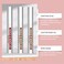 Dulele Peel Off Lip Liner Tattoo, 3PCS Lip Stain Peel Off Brown Lip Liner Set, Transfer-proof Peel Off Lip Stain, Highly Pigmented Lip Liner Stain(Rose)