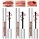 Dulele Peel Off Lip Liner Tattoo, 3PCS Lip Stain Peel Off Brown Lip Liner Set, Transfer-proof Peel Off Lip Stain, Highly Pigmented Lip Liner Stain(Rose)