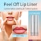 Dulele 3PCS Lip Liner Set, Peel Off Lip Liner Tattoo, Peel Off Lip Stain, Long Lasting Waterproof Lip Stain Peel Off, Transfer Proof Matte Finish Lip Gloss (Red, 1)
