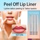 Dulele 3PCS Lip Liner Set, Peel Off Lip Liner Tattoo, Peel Off Lip Stain, Long Lasting Waterproof Lip Stain Peel Off, Transfer Proof Matte Finish Lip Gloss (Red, 1)