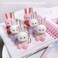 6pcs Bunny Rabbit Lip Gloss Liquid Lipsticks Set,Moisturizing Hydrating Lip Glow Oil Shine Lip Plumping Glass Waterproof Finish Party Gift for Women Girls
