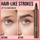 New Magic Eyebrow Pencil, 3D Waterproof Microblading Eyebrow Pencil Contouring Pen, 4 Tipped Precise Brow Pen, Fine Stroke Microblading Eyebrow Pencil Creates Natural Makeup Effect (Light Brown)